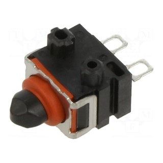 Microswitch SNAP ACTION | 0.1A/12VDC | with pin | SPST-NC | ON-(OFF)
