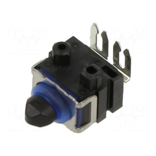 Microswitch SNAP ACTION | 0.1A/12VDC | with pin | SPST-NO | OFF-(ON)