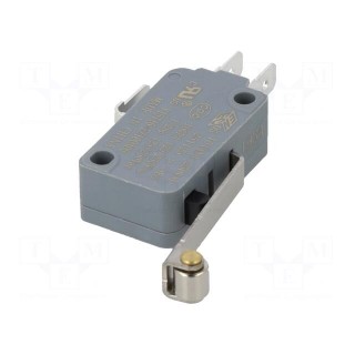 Microswitch SNAP ACTION | with roller | SPDT | 16A/250VAC | Pos: 2