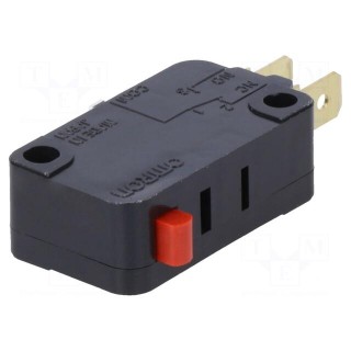 Microswitch SNAP ACTION | without lever | SPDT | 0.1A/125VAC | Pos: 2