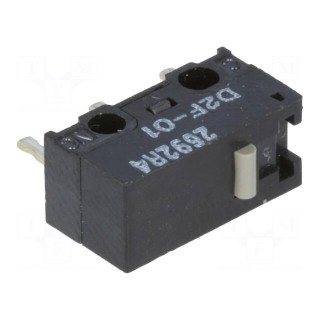 Microswitch SNAP ACTION | without lever | SPDT | 0.1A/30VDC | Pos: 2