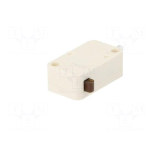 Microswitch SNAP ACTION | 10A/250VAC | without lever | SPDT | Pos: 2