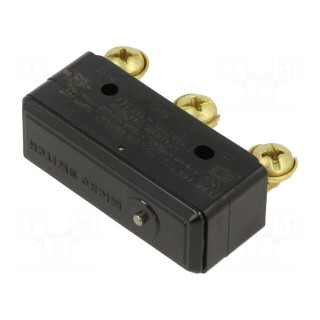 Microswitch SNAP ACTION | 15A/250VAC | without lever | SPDT | Pos: 2