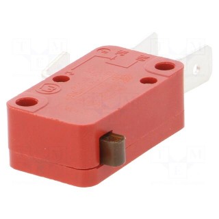 Microswitch SNAP ACTION | SPDT | 16A/250VAC | ON-(ON) | Pos: 2 | IP40