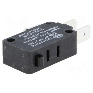 Microswitch SNAP ACTION | 22A/250VAC | without lever | SPDT | Pos: 2