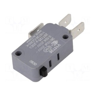 Microswitch SNAP ACTION | without lever | SPDT | 26A/250VAC | Pos: 2