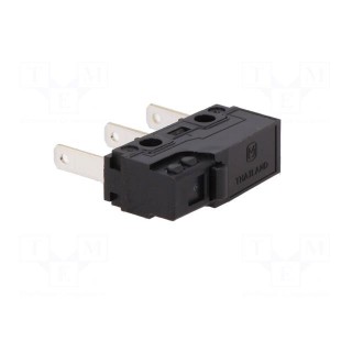 Microswitch SNAP ACTION | 3A/250VAC | 3A/30VDC | without lever