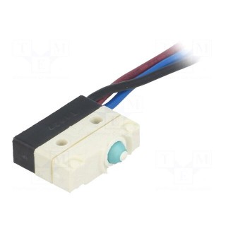 Microswitch SNAP ACTION | 3A/250VAC | without lever | SPDT | Pos: 2