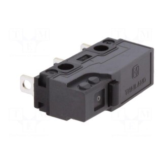 Microswitch SNAP ACTION | 5A/250VAC | 5A/30VDC | without lever