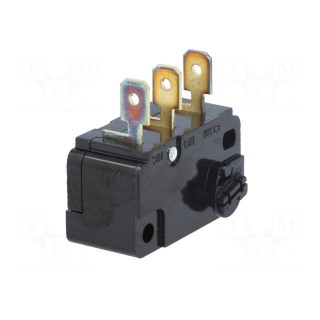 Microswitch SNAP ACTION | 5A/250VAC | without lever | SPDT | ON-(ON)