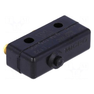 Microswitch SNAP ACTION | 5A/250VAC | without lever | SPDT | Pos: 2