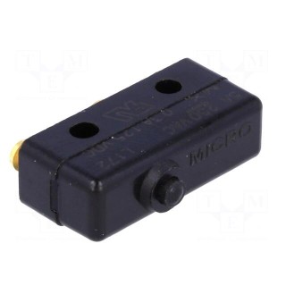 Microswitch SNAP ACTION | 5A/250VAC | without lever | SPDT | Pos: 2