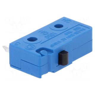 Microswitch SNAP ACTION | 5A/250VAC | without lever | SPDT | Pos: 2