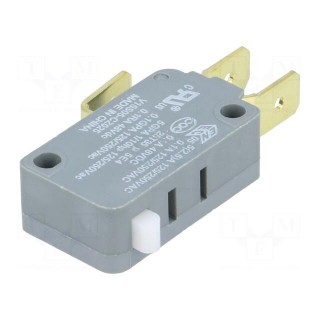 Microswitch SNAP ACTION | without lever | SPDT | 5A/250VAC | Pos: 2