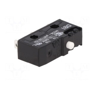 Microswitch SNAP ACTION | 6A/250VAC | 0.1A/80VDC | without lever