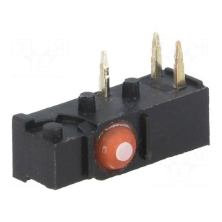 Microswitch SNAP ACTION | without lever | SPDT | Pos: 2