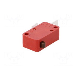Microswitch SNAP ACTION | 10A/250VAC | without lever | SPST-NC