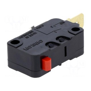Microswitch SNAP ACTION | without lever | SPST-NO | 16A/250VAC