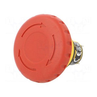 Switch: emergency stop | 16mm | Stabl.pos: 2 | NC x2 | red | IP65 | Pos: 2