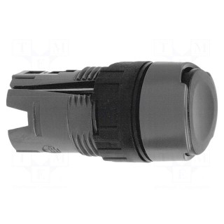 Switch: push-button | 16mm | Stabl.pos: 1 | black | none | Pos: 2