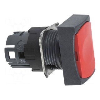 Switch: push-button | 16mm | Stabl.pos: 1 | red | none | Pos: 2 | -40÷70°C