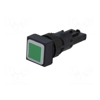 Switch: push-button | 16mm | Stabl.pos: 2 | green | Pos: 2 | -25÷70°C