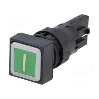 Switch: push-button | Stabl.pos: 1 | 16mm | green | Pos: 2 | -25÷70°C