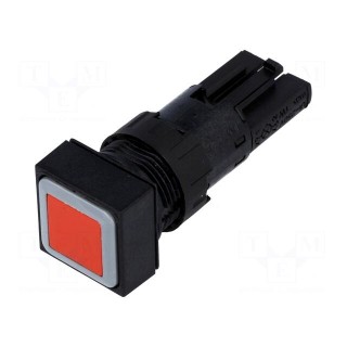 Switch: push-button | 16mm | Stabl.pos: 1 | red | Pos: 2 | -25÷70°C
