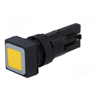 Switch: push-button | Stabl.pos: 1 | 16mm | yellow | Pos: 2 | -25÷70°C