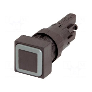 Switch: push-button | 16mm | Stabl.pos: 2 | black | Pos: 2 | -25÷70°C