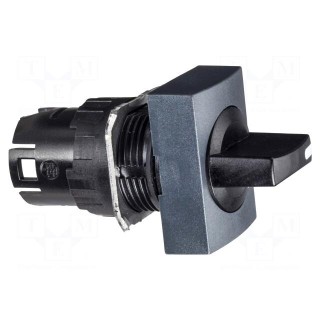Switch: rotary | 16mm | Stabl.pos: 2 | black | none | Pos: 2 | -40÷70°C