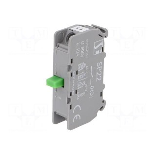 Contact block | 22mm | NO | 2.5A/230VAC | 4A/24VDC | SP22