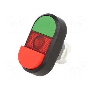 Switch: double | 22mm | Stabl.pos: 1 | green-red | MLB-1 | IP66 | Pos: 2
