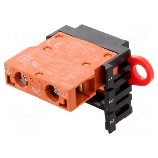 Switch: emergency stop | 22mm | Stabl.pos: 1 | NC | red | 3A/230VAC | IP65