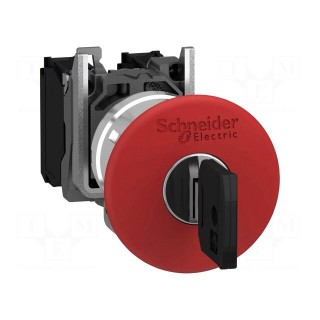 Switch: emergency stop | 22mm | Stabl.pos: 2 | NC + NO | red | none | IP66