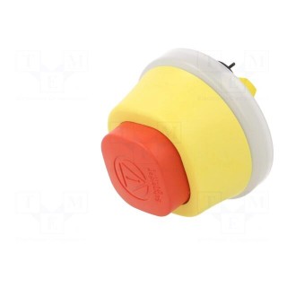 Switch: emergency stop | 22mm | Stabl.pos: 2 | red | LED | 230V | IP66