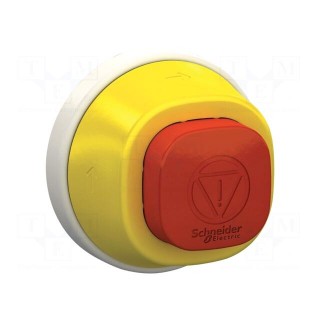 Switch: emergency stop | 22mm | Stabl.pos: 2 | red | LED | 24V | IP66