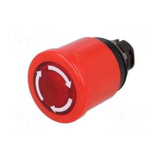 Switch: emergency stop | 22mm | Stabl.pos: 2 | red | MLB-1 | IP66 | Pos: 2