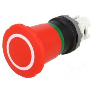Switch: emergency stop | 22mm | Stabl.pos: 2 | red | none | IP66 | Pos: 2