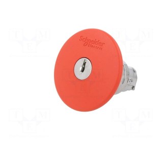 Switch: emergency stop with key | 22mm | Stabl.pos: 2 | red | none