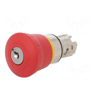 Switch: emergency stop with key | 22mm | Stabl.pos: 2 | red | IP67