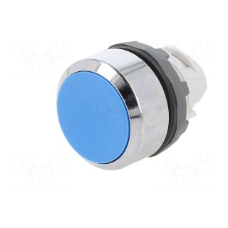 Switch: push-button | 22mm | blue | none | IP66 | flat | Pos: 2 | Ø22.5mm