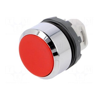 Switch: push-button | 22mm | red | none | IP66 | flat | Pos: 2 | Ø22.5mm