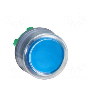Switch: push-button | 22mm | Stabl.pos: 1 | blue | none | IP66 | prominent