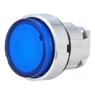 Switch: push-button | 22mm | Stabl.pos: 1 | blue | ZBV6 | IP66 | prominent