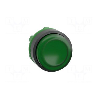 Switch: push-button | 22mm | Stabl.pos: 1 | green | IP66 | prominent