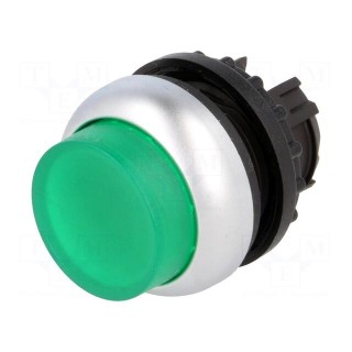 Switch: push-button | Stabl.pos: 1 | 22mm | green | IP67 | Pos: 2 | Ø22.5mm