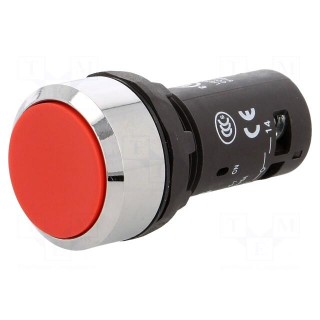 Switch: push-button | Stabl.pos: 1 | NO | 1A/240VAC | 0.3A/24VDC | 22mm