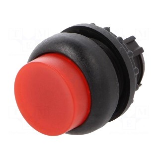 Switch: push-button | 22mm | Stabl.pos: 1 | red | M22-FLED,M22-LED