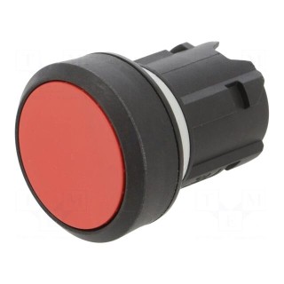Switch: push-button | 22mm | Stabl.pos: 1 | red | none | flat | Pos: 2